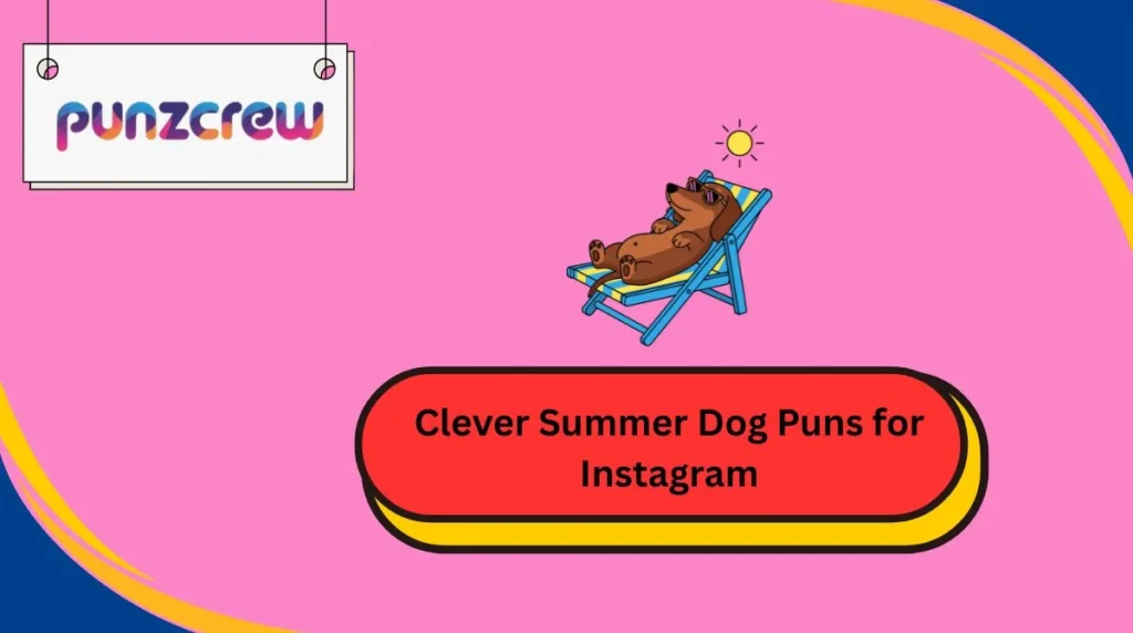 Clever Summer Dog Puns for Instagram