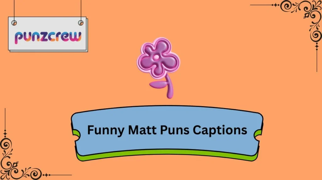 Funny Matt Puns Captions