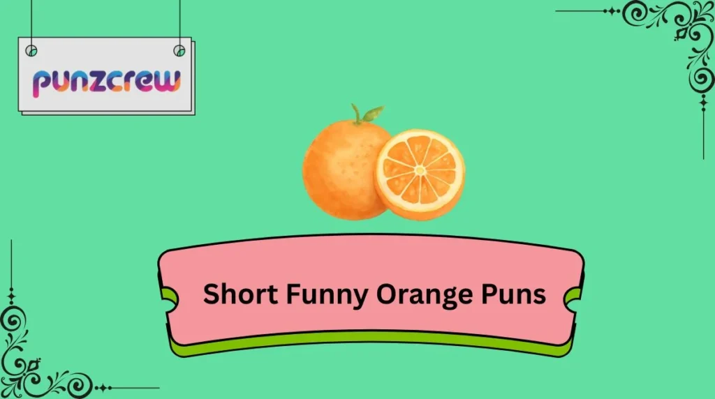Short Funny Orange Puns