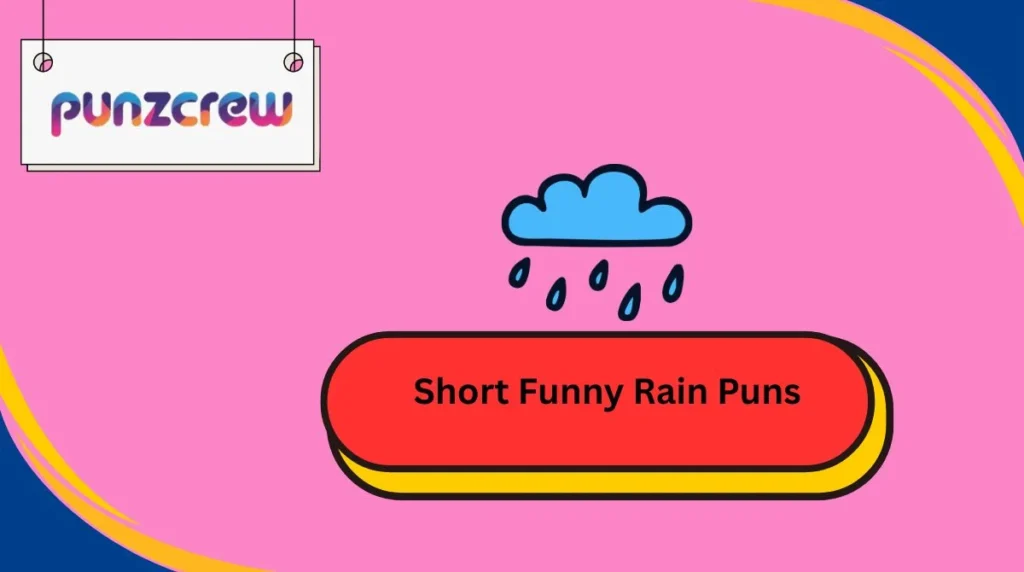 Short Funny Rain Puns
